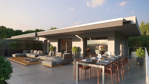 Résidence ATHOS - Attique de 183 m² PPE - 2 impressionnantes terrasses 3