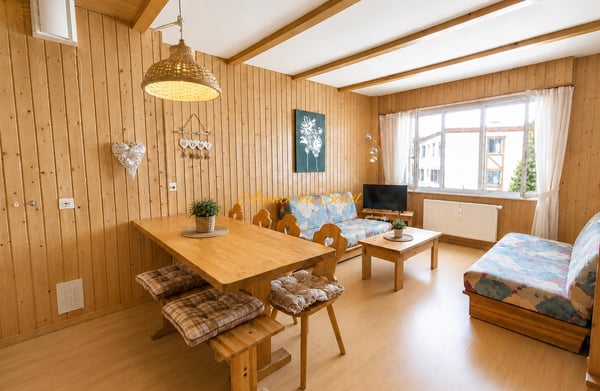 À louer pour la saison d'hiver 26/27, ce cosy appartement 2.5 pièces au centre de Crans ! 3