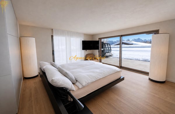 Luxueux appartement de 5.5 pièces en plein centre de la station et en bordure directe du golf ! 5