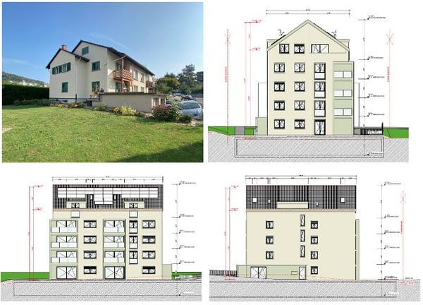 Grundstück mit Projekt für 9 Wohnungen und Apotheke