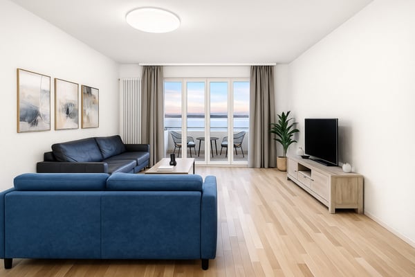 Vue lac panoramique 180° – Appartement meublé d’exception 5