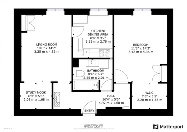APPARTEMENT 3 PIECES MEUBLE - en face de la gare des Eaux-Vives 5
