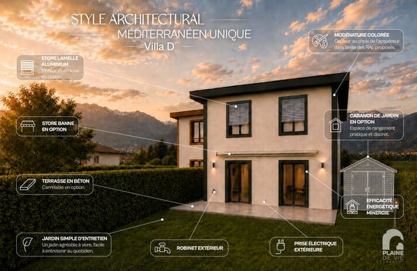 NEUVE - Jolie villa de 3.5 pièces et 92 m2 à budget maîtrisé - lot D 2