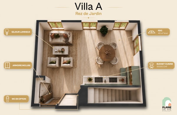 NEUVE - Jolie villa familiale de 4.5 pièces - 114 m2  - lot A 3