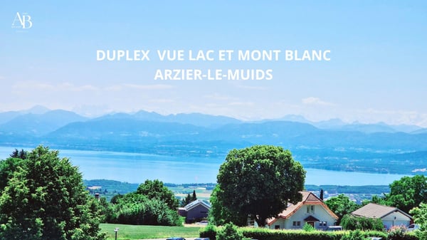 En exclusivité, Duplex vue lac et Mont-Blanc, centre Village à Arzier 2