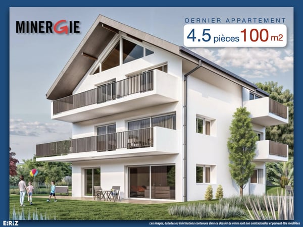 Dernier 4.5 pièces disponible, résidence exclusive de 3 logements à Prilly