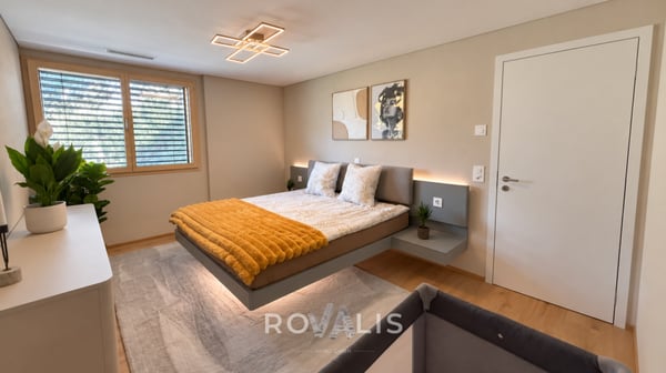 Möblierte 2.5-Zimmer-Wohnung mit Weitblick in Ried-Brig 2