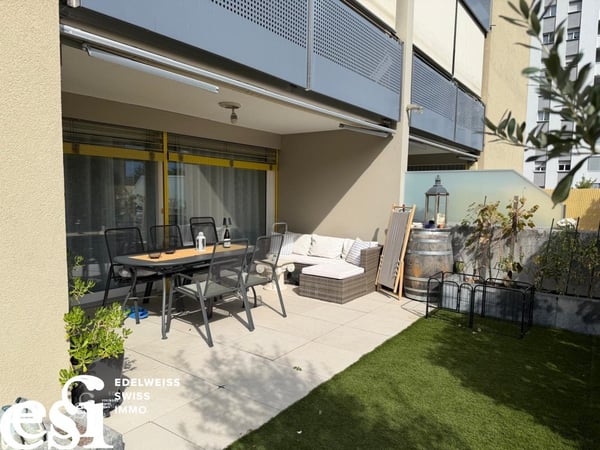 Splendide appartement minergie de 4.5 pces avec terrasse-jardin à Collombey