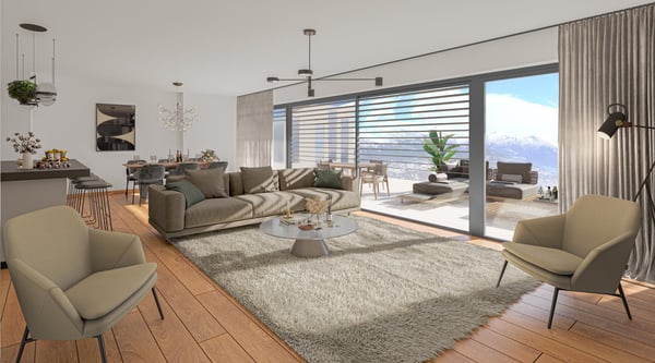 Appartement avec vue 3.5 pièces à Vex 7