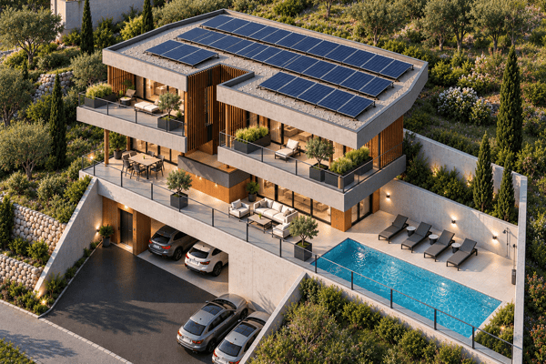 Villa d'exception avec piscine et vue panoramique sur les Alpes