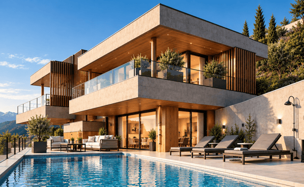 Villa d'exception avec piscine et vue panoramique sur les Alpes 2