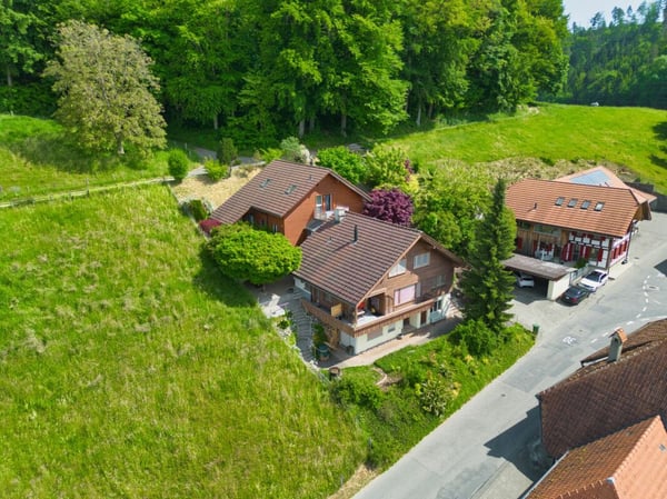 Grosszügiges Generationenhaus an sonniger Hanglage mit traumhafter Weitsicht ins Grüne 1
