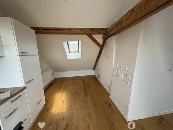 Sonnige Dachwohnung mit Sichtbalken und besonderem Charme 2