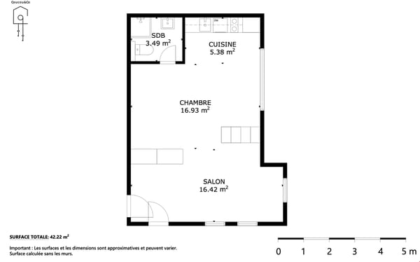 Studio spacieux dans un quartier paisible à Sierre - Disponible entre 3 et 6 mois 13