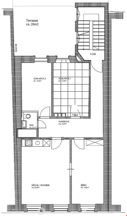 4 Zimmer Wohnung mit Terrasse im 1.OG – angrenzend an die Altstadt 2