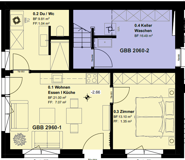 Duplex-Zweitwohnung
