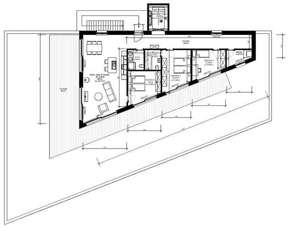 4,5 Zimmerwohnung von 125 m² mit Terrasse 5