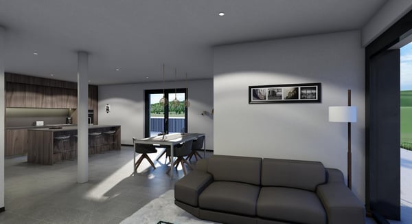 4 villas mitoyennes neuves de 5,5 pièces 5