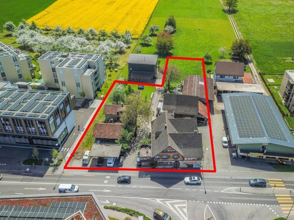 Bauland (2'710 m2 in WA3-Zone) mit Entwicklungspotenzial an zentraler Lage in Amriswil 2