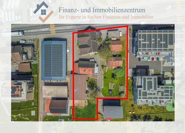 Bauland (2'710 m2 in WA3-Zone) mit Entwicklungspotenzial an zentraler Lage in Amriswil 1