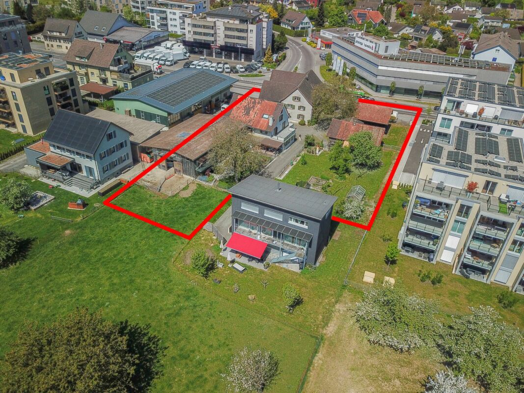 Bauland (2'710 m2 in WA3-Zone) mit Entwicklungspotenzial an zentraler Lage in Amriswil