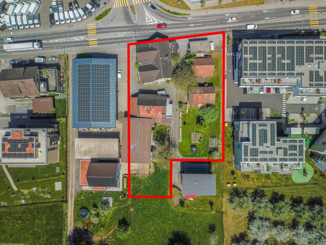 Bauland (2'710 m2 in WA3-Zone) mit Entwicklungspotenzial an zentraler Lage in Amriswil