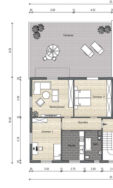 STADTWOHNUNG MIT RIESIGER TERRASSE 11