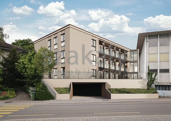 Neubau Mehrfamilienhaus mit saniertem Bürogebäude im Zentrum von Täuffelen 1