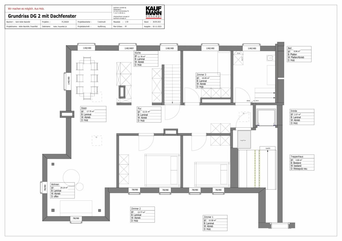 Dream penthouse apartment - above the roofs of Frauenfeld!