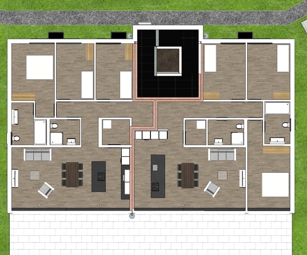 Neubau 4½ Erdgeschosswohnungen mit grosszügigen Landanteilen im Guldifeld 3182 Ueberstorf 7