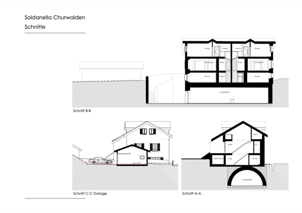 Exklusives Zweihaus-Anwesen mit vier Garagenplätzen und historischem Gewölbekeller in Churwalden 33