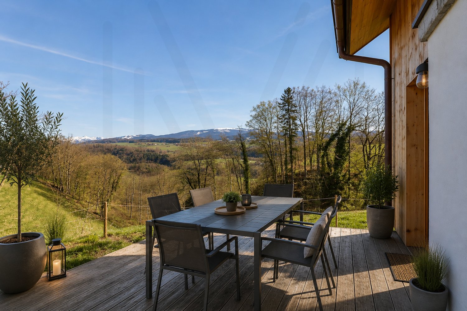 Immobilie in Posieux - Charmante maisonnette individuelle en PPE avec vue panoramique exceptionnelle ! - Bild 1
