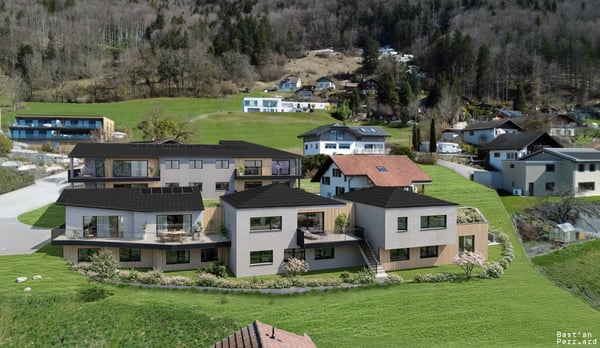 Nouvelle promotion de 4 appartements dans petit immeuble en PPE - vue et situation exceptionnelle 3