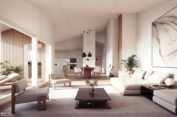 Nouvelle promotion de 4 appartements dans petit immeuble en PPE - vue et situation exceptionnelle 2