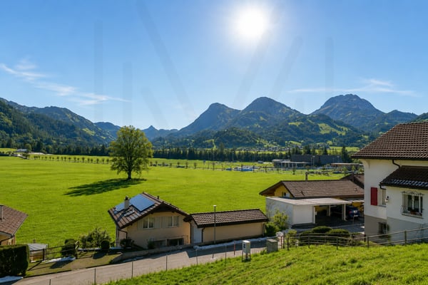 EXCEPTIONNEL À BROC ? UNE PARCELLE CONSTRUCTIBLE UNIQUE AU C?UR DE LA GRUYÈRE AVEC VUE PANORAMIQUE À COUPER LE SOUFFLE 1