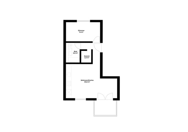 1-Zimmer-Wohnung mit Gartensitzplatz an zentraler Lage in Basel 11