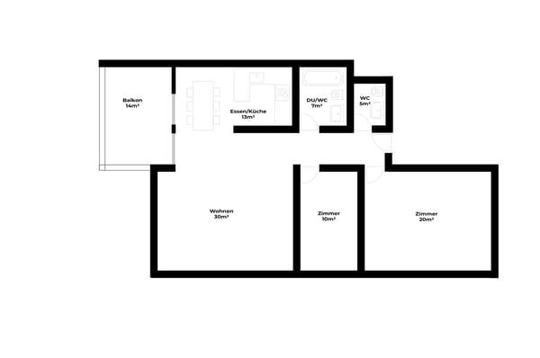 Möblierte 3.5-Zimmerwohnung mit Seeblick im Zentrum von Zug 15
