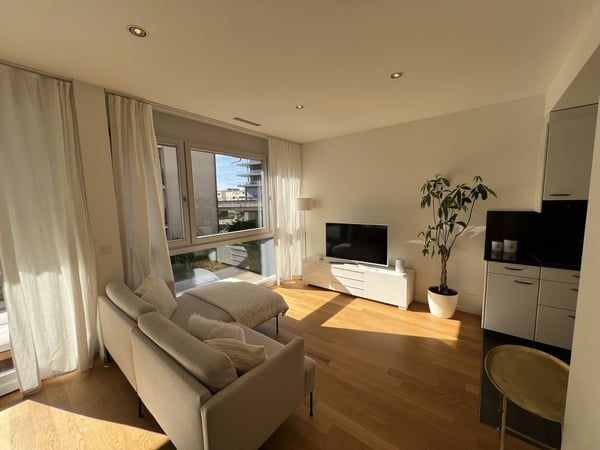 Möblierte 2.5-Zimmer-Wohnung mit Balkon und Seesicht in Zug 1