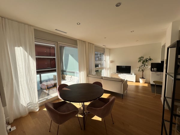 Möblierte 2.5-Zimmer-Wohnung mit Balkon und Seesicht in Zug 3