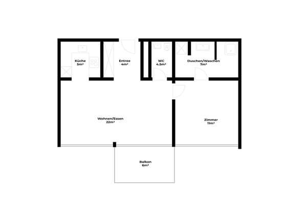 Möblierte 2.5-Zimmer-Wohnung mit Balkon und Seesicht in Zug 13