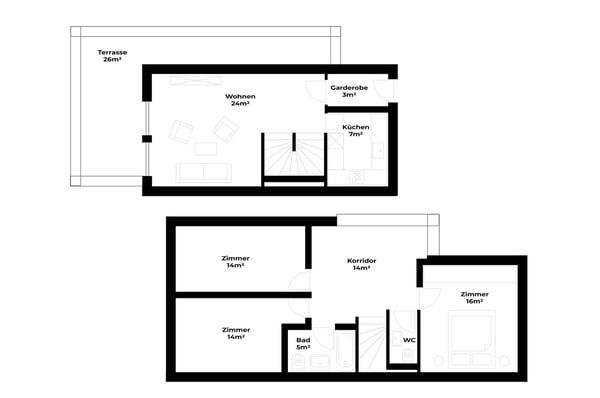 BEFRISTET: 01.12 - 31.03.27: Geräumige 4.5-Zimmer-Wohnung mit Balkon und schöner Aussicht in Luzern 13
