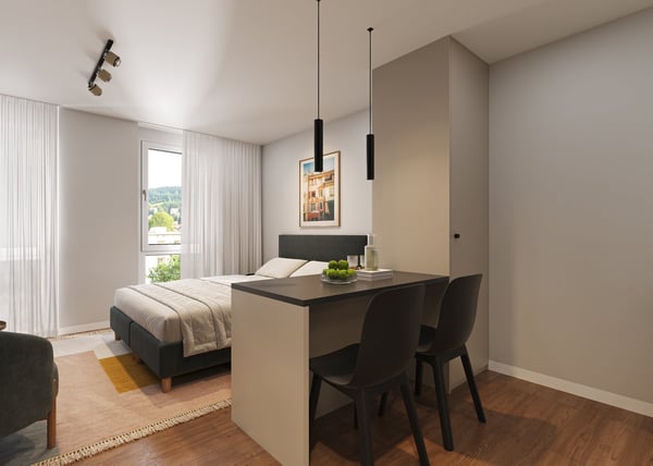 Möblierte 1.5-Zimmer-Wohnung im Neubau – mitten in Solothurn 1