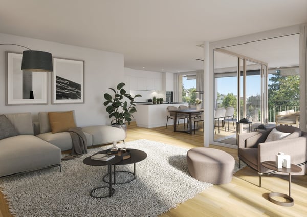 1 ½ Zi Etagenresidenz im 3. Stock im Flugbrunnenareal Bolligen 1