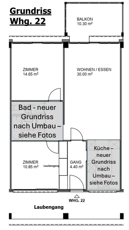 komplett sanierte 3 1/2 Zi. Wohnung im Grünen am Dorfbach 17