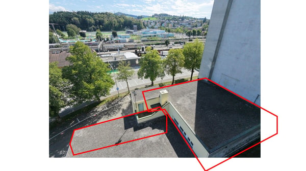 Gewerbefläche am Bahnhof Gossau in Rohbaumiete 2