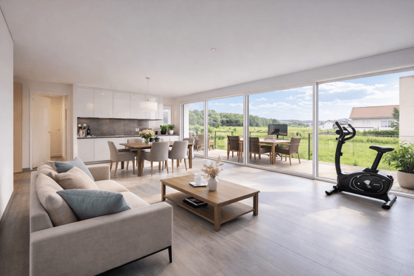 Appartement de 2.5 pièces pour le rendement, balcon vue dégagée Allens VD proche Cossonay 3