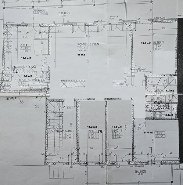 Gepflegte 5.5-Zimmer-Wohnung mit Balkon und schöner Aussicht in Zurzach-Böbikon 18