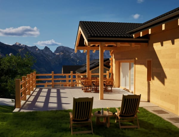 Chalet alpin avec vue panoramique au coeur des 4 Vallées copie 7