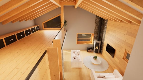Chalet alpin avec vue panoramique au coeur des 4 Vallées copie 9