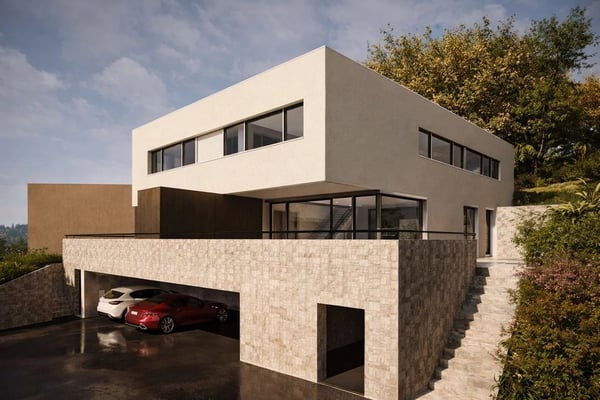 Villa mitoyenne contemporaine avec terrasse à Ursy 2